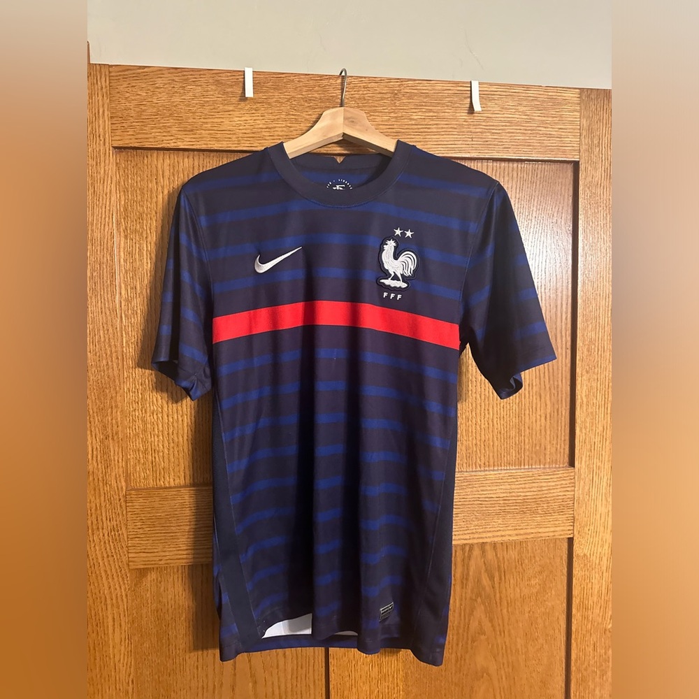 2020 France Men’s Home Team Soccer/Football Tee FFF Stadium - Size Small